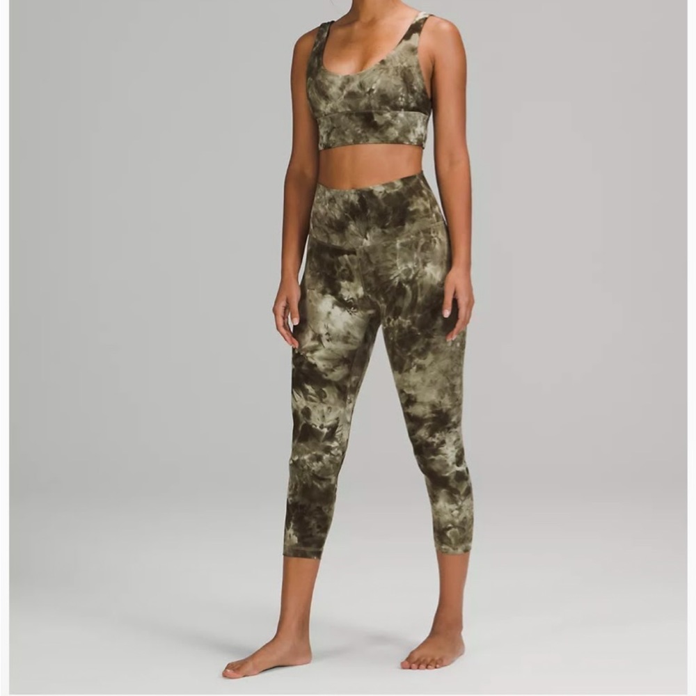 Lululemon Align green tie dye leggings size 6